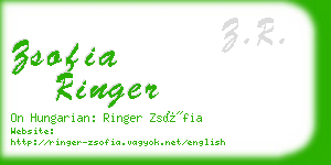 zsofia ringer business card